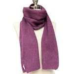 Vintage Purple Angora Wool Blend Scarf Solid Long Winter Wrap 60x10" Photo 7