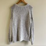 Madewell  crochet top drop shoulder sweater pullover wool‎ heather Womens Size S Photo 3
