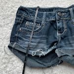 Decree  blue denim fringe shorts size 1 Photo 5