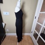 The Vanity Room Maxi Dress Black One Shoulder Cut Out Size Small Knit Photo 7