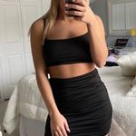 Black Two Piece Dress Size M Photo 0