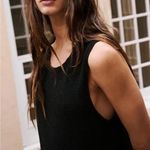 Free People Beach Women's Nina Sweater Dress Black M Sleeveless Knit Minimalist Photo 2