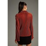 Anthropologie  Dolan Lettuce-Hem Buttondown Flare Cuff Women's Blouse Top Shirt Photo 1