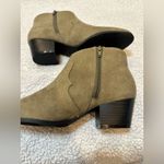 Old Navy  Olive Faux-Suede Ankle Boots Photo 14