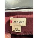 Daniel CREMIEUX Burgundy Maroon Skinny Fitted Pull On Pants size Extra Small Red Photo 4