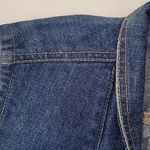 Baccini  Blue Denim Vest with Colorful Floral Embroidery Size L Photo 11