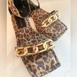 Good American  Ankle Strap Sandals Leopard size 7.5​​ Photo 4