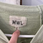 Madewell  MWL Oversized Raglan Sweatshirt Green, 100% Cotton, Size XS Photo 4