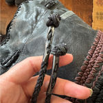 The Sak The Sac Black Leather Heritage Drawstring Bucket Bag soft leather bag Photo 8