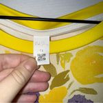 Floral‎ Yellow and Purple Sleeveless Dress Size 1X Photo 2