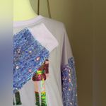 Fantastic Fawn Purple Sequin Nutcracker Sweater, Size Large Photo 2