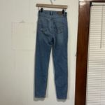 American Eagle  Outfitters Mom Jeans Medium Wash Distressed High Rise Size 0 Long Photo 1