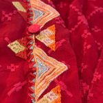 Johnny Was Gina tie neck heavily embroidered blouse NWT RARE Photo 9