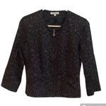 Boston Proper Leopard Animal Print Blazer Jacket Photo 2