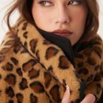 Loft Faux Fur Animal Print Pull Through Scarf Photo 13