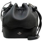 Coach Black Leather Petal Bucket Bag  Photo 0