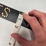 VTG ALLSAINTS ROCKS Studded Black Leather Belt Y2K Womens S Designer Punk Photo 9