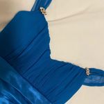 Trixxi Y2K VTG Three Pink Hearts Blue Homecoming Party Dress Size Medium Photo 3