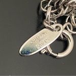 Whiting & Davis Vintage  Black Glass Intaglio Flowers Pendant Silvertone Necklace Photo 12