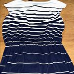 Ralph Lauren Navy and Cream Striped Mini Dress Size 2 Photo 4