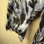 Chico's  Size 3 or US 16 Blue Black Swirl Blouse Stretchy Comfy Office Career Wear Photo 2