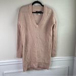 Marlene‎ Birger kid mohair wool blend V neck sweater XS minimalist quiet luxury Pink Photo 1