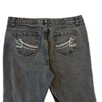 Nine West Women's 14 Bedazzled Black Jeans Straight Leg Stretchy Fit Denim Photo 1