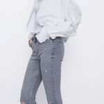 ZARA Skinny Fitted High Waisted Denim Pants Jeans Photo 6