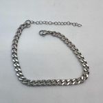 Cuban Silver Chain Stainless Steel Bracelet Photo 0