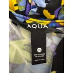 AQUA  Floral Print‎ Ruched Bodycon Mini Dress Short Sleeve XS Photo 10