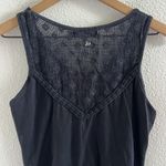 prAna Trixie Jersey Lace Sleeveless Dress Embroidered Black Small Photo 5