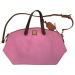 Dooney & Bourke Barbie Pink Pebbled Leather Crossbody Top Handle Satchel Purse Photo 0