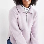 Madewell Polartech Popover Lavender Fleece Sweatshirt S Photo 0
