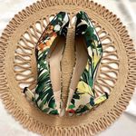 Stuart Weitzman Tropical Botanical Square Toe Green Multicolor Kitten Heels 7.5 Photo 9