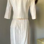VINTAGE 1960s ecru silk suit Photo 9