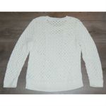 Anthropologie Knitted & Knotted Ivory EVENING CHILL Sweater M Photo 4