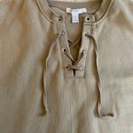 Forever 21 Contemporary Olive Front Lace Sweatshirt Photo 2