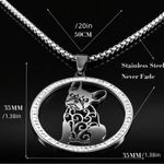 Schnauzer Dog Shape Pendant Necklace Adjustable Photo 1