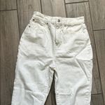 Madewell the mom Jean Cream Straight Leg Women's Jeans Photo 3