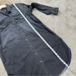 Gap Women’s Longsleeve Utility Denim Shirtdress Pockets Western in Black Wash L Photo 14