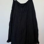 Vintage Y2K Black Tiered Peasant Maxi Skirt Photo 0