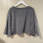 AC/DC  Vintage Washed Gray Cropped Sweatshirt Women’s Large Photo 1