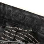 American Eagle Womens Jeans Hi-Rise Jegging Distressed Chewed Hem Black Size 6 Photo 3