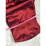 Poetry Vintage Y2K  Lrg Strapless Merlot Burgandy Iridescent Mini Cocktail Dress Photo 3