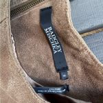 Badgley Mischka Women’s "Belle" Sleeveless Gold Genuine Leather Dress Size 8 Photo 5