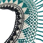 Mexican Handmade Glass Seed Beaded Fringe Collar Bib Necklace Green Photo 12