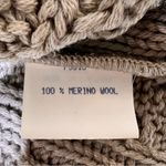 Ivan Grundahl Beige Merino Wool Cable Knit Turtleneck Sweater Dress Size M Photo 6