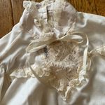 Panhandle Slim Women's Button Up Back Shirt Cream Lace/Western Sz12/34 Vintage Photo 5