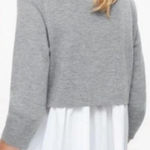 COS  Gray Layered Back‎ Pullover Sweater Photo 0
