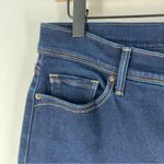 Levi's 512 Perfectly Slimming Jeans Stretch Dark Wash Denim High Rise Crop Size 8 Photo 3